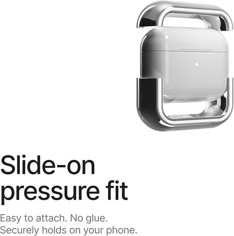 متوافق مع حافظة AirPods Pro (2024)، أغطية ألومنيوم واقية ممتصة للصدمات + تطعيمات من المطاط الصناعي، غطاء علبة شحن ملائم للانزلاق in Kuwait