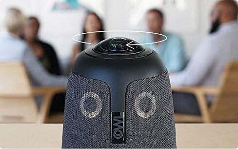 Owl Labs Meeting Owl - 360 Degree, 720p Video Conference Camera, Microphone, and Speaker (Automatic Speaker Focus, Perfect for Huddle Rooms), Black in Saudi Arabia