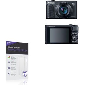واقي شاشة BoxWave متوافق مع Canon Powershot SX740 HS - ClearTouch ImpactShield (عبوتان)، واقي شاشة مرن لا يمكن اختراقه in Kuwait
