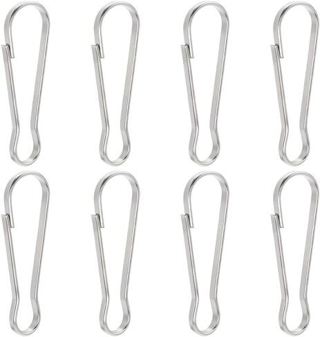 1 مربع 50PCS السنانير الزنبركية المعدنية السوطيات السوداء شبل المفاجئة خطافات 1.24 بوصة البوابة الدعوة الحديدية الدعوة معلقة شبكات المشبك النتائج لبطاقات هوية مفاتيح البطاقات الستائر علامات الحيوانات الأليفة لوازم التصنيع DIY in Saudi Arabia