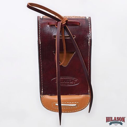 HILASON Horse Saddle Gorgeous Floral American Leather Cell Phone Case Pouch | Holsters Cowboy Genuine Belt Loop Holster in Saudi Arabia