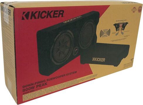 KICKER 48TRTP102 TRTP 10" Down Firing Subwoofer Enclosure+Amplifier+Amp Kit in Saudi Arabia