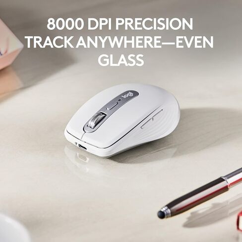ماوس Logitech MX Anywhere 3S اللاسلكي للأعمال - لنظام التشغيل Windows/Mac/Chrome/Linux، بلوتوث، نقرة هادئة، Secure Logi Bolt، مدمج، 8K DPI، تمرير MagSpeed ​​- جرافيت in Kuwait