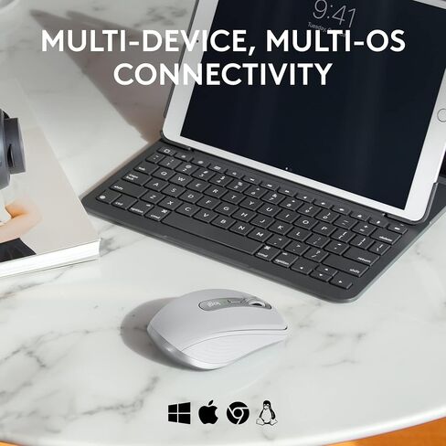ماوس Logitech MX Anywhere 3S اللاسلكي للأعمال - لنظام التشغيل Windows/Mac/Chrome/Linux، بلوتوث، نقرة هادئة، Secure Logi Bolt، مدمج، 8K DPI، تمرير MagSpeed ​​- جرافيت in Kuwait