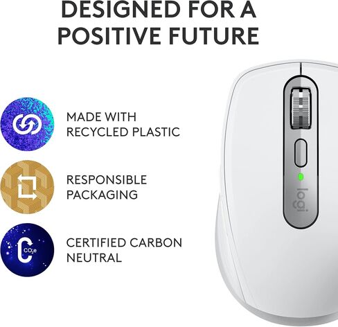 ماوس Logitech MX Anywhere 3S اللاسلكي للأعمال - لنظام التشغيل Windows/Mac/Chrome/Linux، بلوتوث، نقرة هادئة، Secure Logi Bolt، مدمج، 8K DPI، تمرير MagSpeed ​​- جرافيت in Kuwait