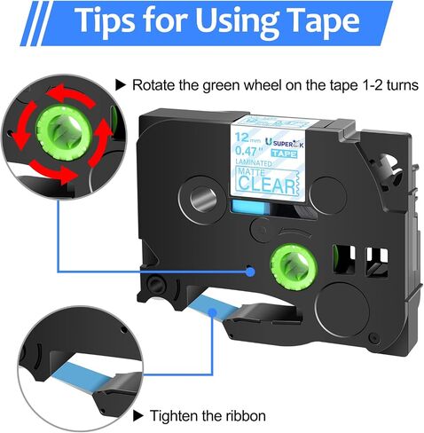3PK Compatible for Brother P-Touch Label Maker Tape TZe-M34 TZ-M34 Gold on Matte Clear 12mm 1/2 inch 0.47'' x 26.2ft Laminated TZe TZ Label Tape for PT-D400 D400AD D400VP D450 in Saudi Arabia