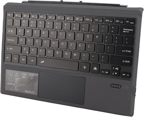 LiebeWH Rechargeable Wireless Tablet Keyboard with Touchpad Backlight for Pro 3 4 5 6 7, ABS Material (Red) in Saudi Arabia