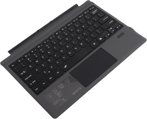LiebeWH Rechargeable Wireless Tablet Keyboard with Touchpad Backlight for Pro 3 4 5 6 7, ABS Material (Red) in Saudi Arabia