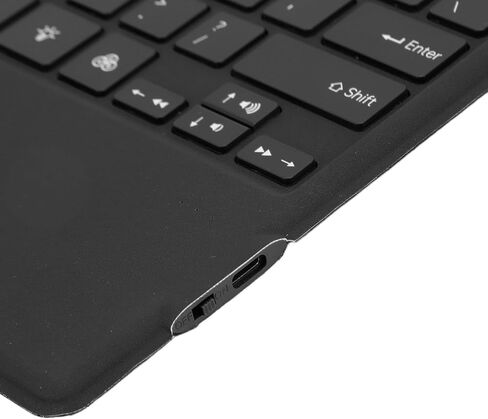LiebeWH Rechargeable Wireless Tablet Keyboard with Touchpad Backlight for Pro 3 4 5 6 7, ABS Material (Red) in Saudi Arabia