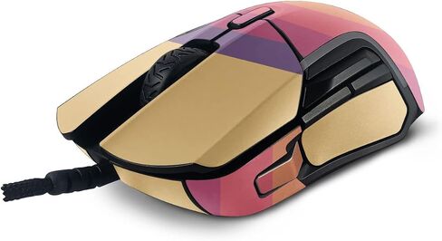 MightySkins Skin Compatible With SteelSeries Rival 5 Gaming Mouse - Mellow Stripes | Protective, Durable, and Unique Vinyl Decal wrap cover | Easy To Apply, Remove, and Change Styles | Made in the USA in Saudi Arabia