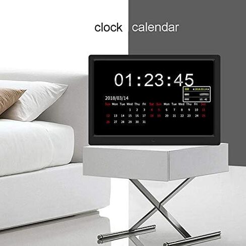 إطار صور رقمي مقاس 12.5 بوصة مع جهاز تحكم عن بعد، ومشغل صور وفيديو ذكي، بدقة 1366 × 768، حامل مزدوج على الحائط، متوفر باللونين الأبيض والأسود. in Saudi Arabia