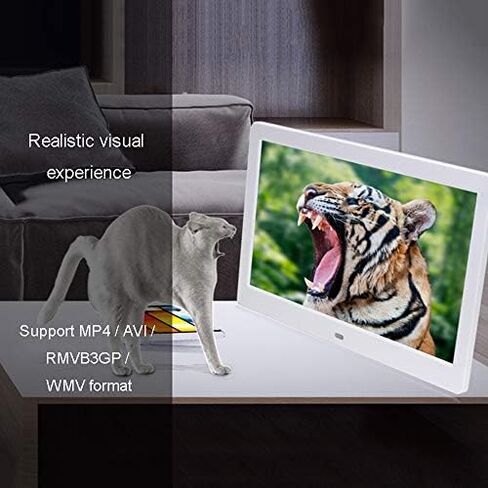 إطار صور رقمي مقاس 12.5 بوصة مع جهاز تحكم عن بعد، ومشغل صور وفيديو ذكي، بدقة 1366 × 768، حامل مزدوج على الحائط، متوفر باللونين الأبيض والأسود. in Saudi Arabia