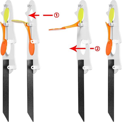 Highwild Metal Penguin Resetting Target Neon Plates - Two Methods of Use - Rated for .22/.177 Air Guns in Saudi Arabia