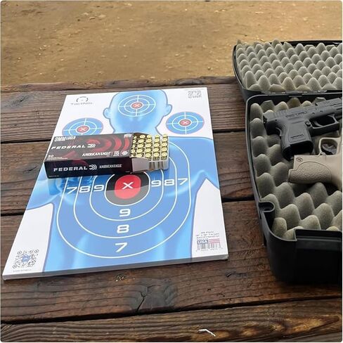 Half-Size Silhouette Paper Targets - 12 x 18 Inches Cardstock - Made in USA - 25 Pack - PN P01G01-025T- Free Mobile App in Saudi Arabia