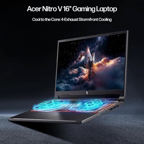 كمبيوتر محمول acer Nitro V 16 AI Creator، شاشة WUXGA مقاس 16 بوصة، NVIDIA GeForce RTX 5050، AMD Ryzen 7 260 180 هرتز، ذاكرة الوصول العشوائي 64 جيجابايت، 2 تيرابايت SSD، WiFi 6، لوحة مفاتيح بإضاءة خلفية، مع كابل Mytrix Assy HDMI للمكتب مدى الحياة، يفوز 11 in Saudi Arabia