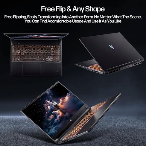 كمبيوتر محمول acer Nitro V 16 AI Creator، شاشة WUXGA مقاس 16 بوصة، NVIDIA GeForce RTX 5050، AMD Ryzen 7 260 180 هرتز، ذاكرة الوصول العشوائي 64 جيجابايت، 2 تيرابايت SSD، WiFi 6، لوحة مفاتيح بإضاءة خلفية، مع كابل Mytrix Assy HDMI للمكتب مدى الحياة، يفوز 11 in Saudi Arabia