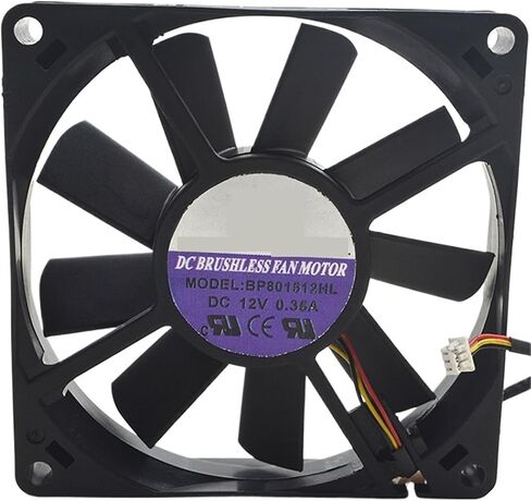 for BP801512HL 12V 0.35A 8cm 8015 80x80x15mm 3 Wires Cooling Fan in Saudi Arabia