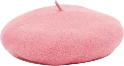 Classic French Beret Hat for Kids - Elegent Wool Beret for Girls Party Romantic French Themed Fancy Dress 4-10 Years in Kuwait