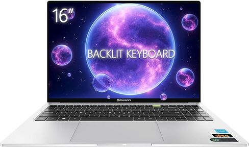 IPASON P3 16" WUXGA (1920 x 1200) Laptop – Sleek Everyday Performance with Intel N100 Quad-Core, 16GB DDR5 RAM, 512GB SSD, Backlit Keyboard, HDMI, microSD Reader, Wi-Fi, Windows 11 Home in Saudi Arabia
