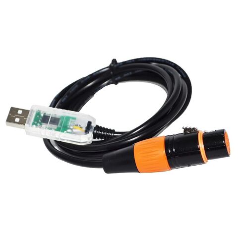 رقاقة صناعية FT232RL USB إلى RS485 DMX512 3P XLR أنثى/ذكر محول كابل تحكم حر (8 متر، XLR ذكر B) in Kuwait