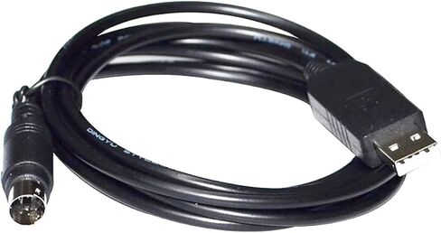 FT232RL USB to MINI DIN 4 PIN MD4 Adapter RS232 Serial Communication Cable for EP PLC to PC EP2S-232P0-9F-150 KABLE(1.8m,DB9-MINI DIN) in Saudi Arabia