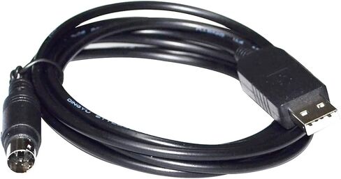 FT232RL USB to MINI DIN 4 PIN MD4 Adapter RS232 Serial Communication Cable for EP PLC to PC EP2S-232P0-9F-150 KABLE(1.8m,DB9-MINI DIN) in Saudi Arabia
