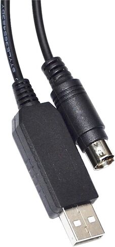 FT232RL USB to MINI DIN 4 PIN MD4 Adapter RS232 Serial Communication Cable for EP PLC to PC EP2S-232P0-9F-150 KABLE(1.8m,DB9-MINI DIN) in Saudi Arabia
