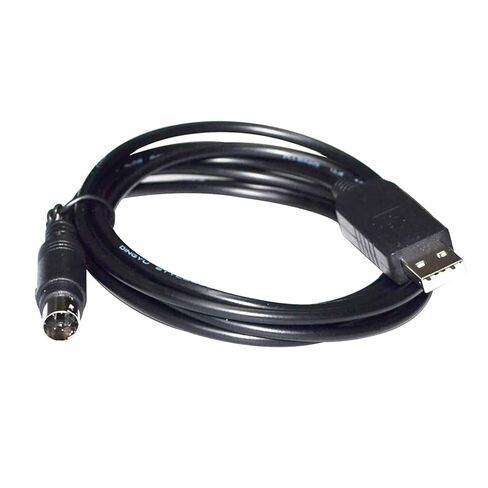 FT232RL USB إلى MINI DIN 4 PIN MD4 محول RS232 كابل اتصال تسلسلي لـ EP PLC إلى الكمبيوتر EP2S-232P0-9F-150 KABLE(1.8 متر، DB9-MINI DIN) in Kuwait