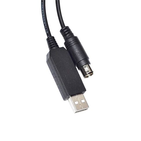 FT232RL USB إلى MINI DIN 4 PIN MD4 محول RS232 كابل اتصال تسلسلي لـ EP PLC إلى الكمبيوتر EP2S-232P0-9F-150 KABLE(1.8 متر، DB9-MINI DIN) in Kuwait