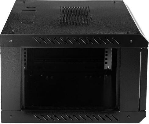 Server Rack Data Cabinet- 4U 17.72 Inch Deep Wall Mount Network Server Cabinet Enclosure Storage Rack for Home, Office Computer Equipment Black Front Lockable in Saudi Arabia