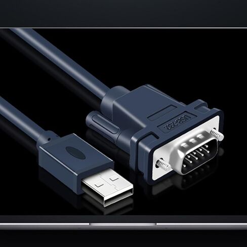 كابل محول USB إلى RS232 فعال وموصل دبوس DB9 للطابعات Windows8/10 فعال ومحول in Kuwait