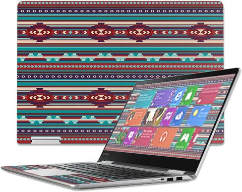 Skin Compatible with Lenovo Yoga 710 14" – Southwest Stripes | MightySkins Protective, Durable, and Unique Vinyl Decal wrap Cover | Easy to Apply, Remove, and Change Styles | Made in The USA in Saudi Arabia
