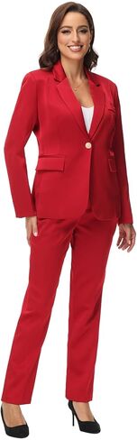 MODFUL Women Suits Work Professional Office 2 Piece Pant Suits for Women Business Outfits in Kuwait