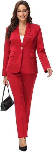 MODFUL Women Suits Work Professional Office 2 Piece Pant Suits for Women Business Outfits in Kuwait