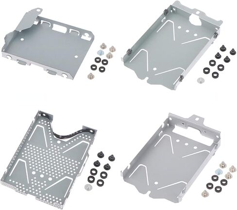 Replacment Hard Drive Bracket Mounting Bracket Holder Frame with Screws for PS4 1000 1100 1200 Pro Slim Host Console Hard Disk Drive Holder Repair Parts (for PS4 1200) in Saudi Arabia
