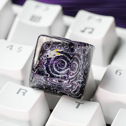 Axolotl Keycap with Blue Pink Coral Ocean SA Profile Handmade Artisan Keycap Fantasy Cool Custom Keycaps Keyboard Caps Resin Keycaps for Cherry MX Mechanical Keyboard Lovers Gift in Saudi Arabia