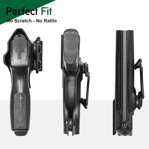 حافظة WARRIORLAND IWB Kydex، اختيارية لـ Glock 17/19/ 19X/ 43/ 43X، Hellcat، Sig P320-M18، Ruger LCP 2/ LCP 380/ EC9S، Beretta APX بالحجم الكامل، M&P Shield 9/.40 /Shield EZ، والمزيد، اليد اليمنى in Kuwait