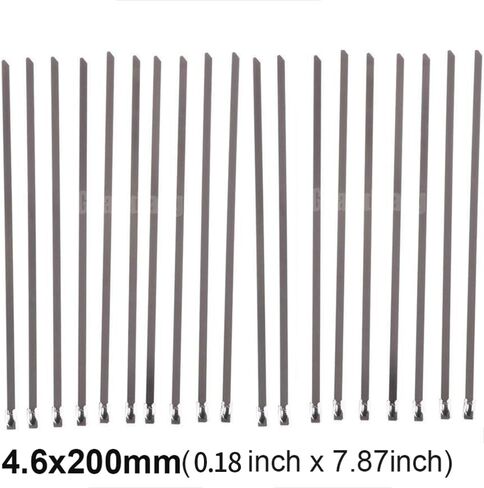 20Pcs Stainless Steel Cable Zip Ties for Exhaust Wrapping Multi-purpose Metal Hardware Cable Organizer (5.9inches-20Pcs) in Saudi Arabia