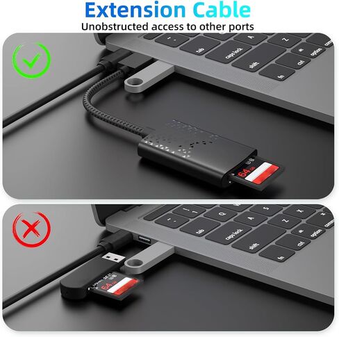 قارئ بطاقة SD UHS-II USB 3.0 - محول بطاقة ذاكرة عالي السرعة لأجهزة Mac وWindows PC والكمبيوتر المحمول وهواتف Android والكاميرا - يدعم بطاقات SDXC/SDHC/UHS-I/UHS-II وبطاقات Micro SD in Saudi Arabia