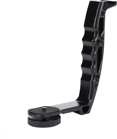 CHICIRIS Crane 2 Ronin S Gimbal L Bracket Grip، تصميم مريح، سهل التركيب، قبضة مزدوجة محمولة لتعزيز الثبات والتحكم، هيكل من سبائك الألومنيوم من أجل المتانة in Saudi Arabia