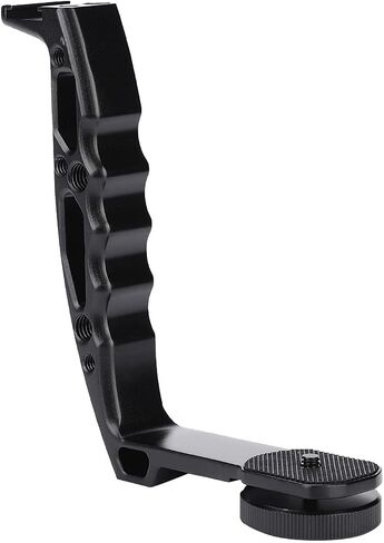CHICIRIS Crane 2 Ronin S Gimbal L Bracket Grip، تصميم مريح، سهل التركيب، قبضة مزدوجة محمولة لتعزيز الثبات والتحكم، هيكل من سبائك الألومنيوم من أجل المتانة in Saudi Arabia