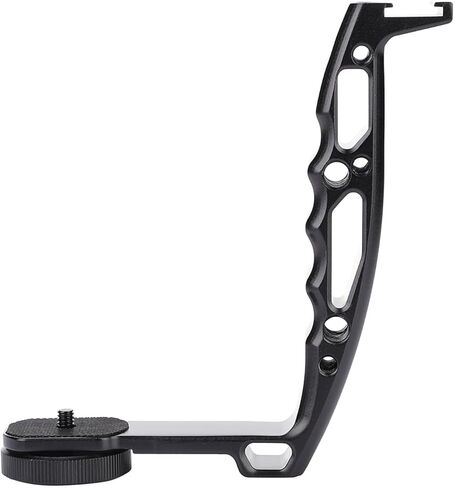 CHICIRIS Crane 2 Ronin S Gimbal L Bracket Grip، تصميم مريح، سهل التركيب، قبضة مزدوجة محمولة لتعزيز الثبات والتحكم، هيكل من سبائك الألومنيوم من أجل المتانة in Saudi Arabia
