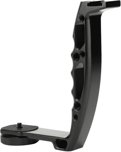 CHICIRIS Crane 2 Ronin S Gimbal L Bracket Grip، تصميم مريح، سهل التركيب، قبضة مزدوجة محمولة لتعزيز الثبات والتحكم، هيكل من سبائك الألومنيوم من أجل المتانة in Saudi Arabia