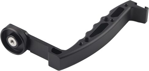 CHICIRIS Crane 2 Ronin S Gimbal L Bracket Grip، تصميم مريح، سهل التركيب، قبضة مزدوجة محمولة لتعزيز الثبات والتحكم، هيكل من سبائك الألومنيوم من أجل المتانة in Saudi Arabia