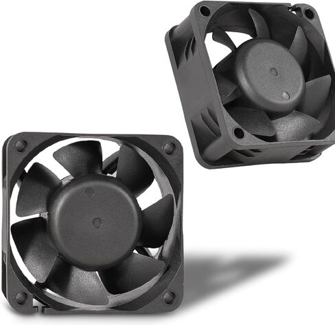 2 Pack 12V DC Cooling Fan 120mm x 25mm 2Pin Brushless Case Fan for PC Desktop Computer Hard Drive Amplifier PSU Powered Supply in Saudi Arabia