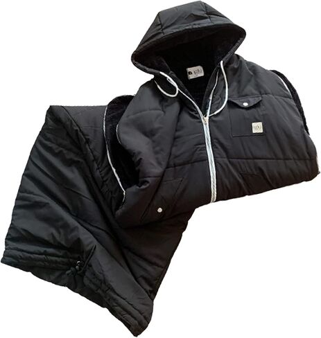 IGLU Outfitters Wearable Sleeping Bag Long Puffer Jacket Stadium Sack Camping Sports Stadiums Poncho Blanket in Saudi Arabia