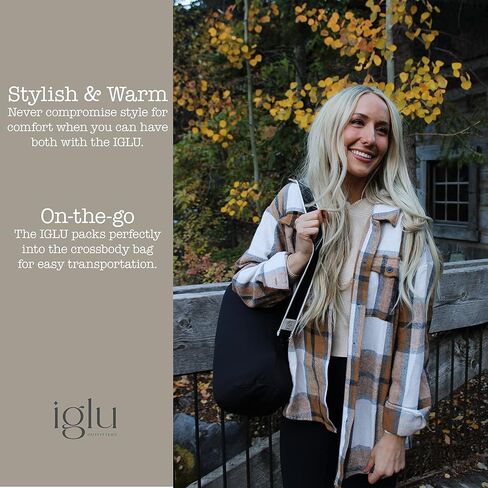 IGLU Outfitters Wearable Sleeping Bag Long Puffer Jacket Stadium Sack Camping Sports Stadiums Poncho Blanket in Saudi Arabia