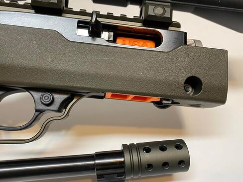 علم أمان مجلة الغرفة لأكواب طراز Ruger's 10/22 BX-1، أخضر ليموني، صنع في الولايات المتحدة الأمريكية in Saudi Arabia
