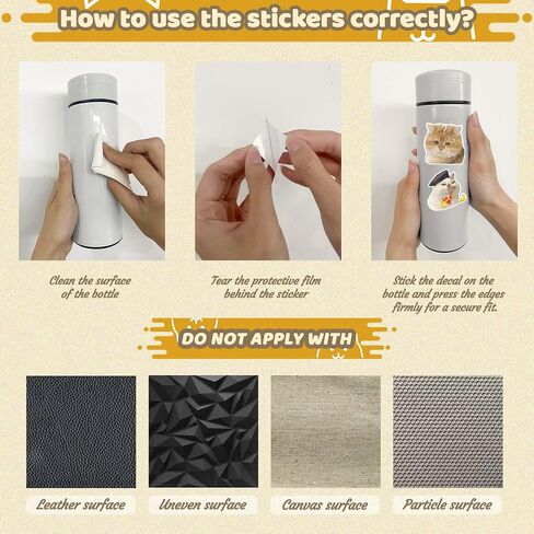 105 PCS Cute Cat Stickers Pack, Waterproof Vinyl Cats Sticker Bulk, Funny Stickers, Meme Hologhraphic Stickers for Water Bottles, Scrapbooks and Gifts Party Favors in Saudi Arabia
