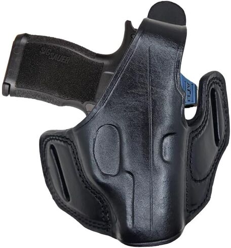 حافظة جلدية Sig P365 OWB مع نقطة حمراء - P365 حافظة نقطة حمراء - P365 حافظات جلدية قطع بصرية - لـ Sig P365X XL SAS Macro، S&W CSX، Rgr LCP LC9s EC9s، Kahr CW9 مسدسات - Optic SigP365 in Kuwait